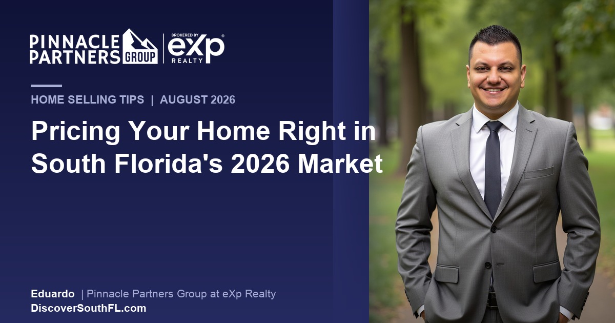 Pricing Your Home Right in South Florida's 2026 Market