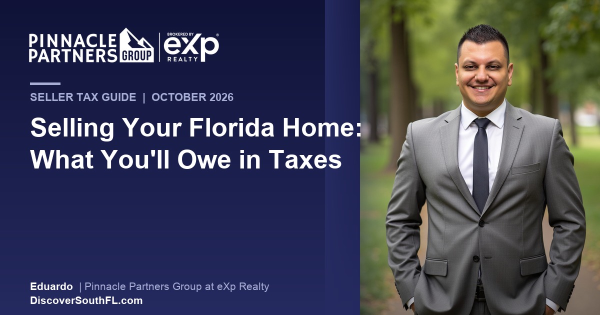 Home Sale Taxes in Florida: Seller's Guide, October 2026